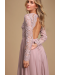 Awaken My Love Dusty Lavender Long Sleeve Lace Maxi Dress